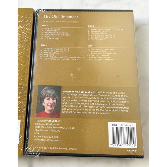 The Great Courses The Old Testament-4 DVDs-Course Guidebook-Transcript Book NEW - Picture 7 of 7